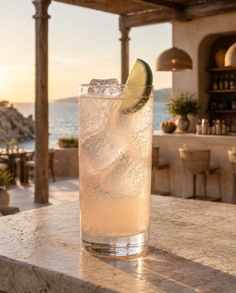 Peach Please cocktail