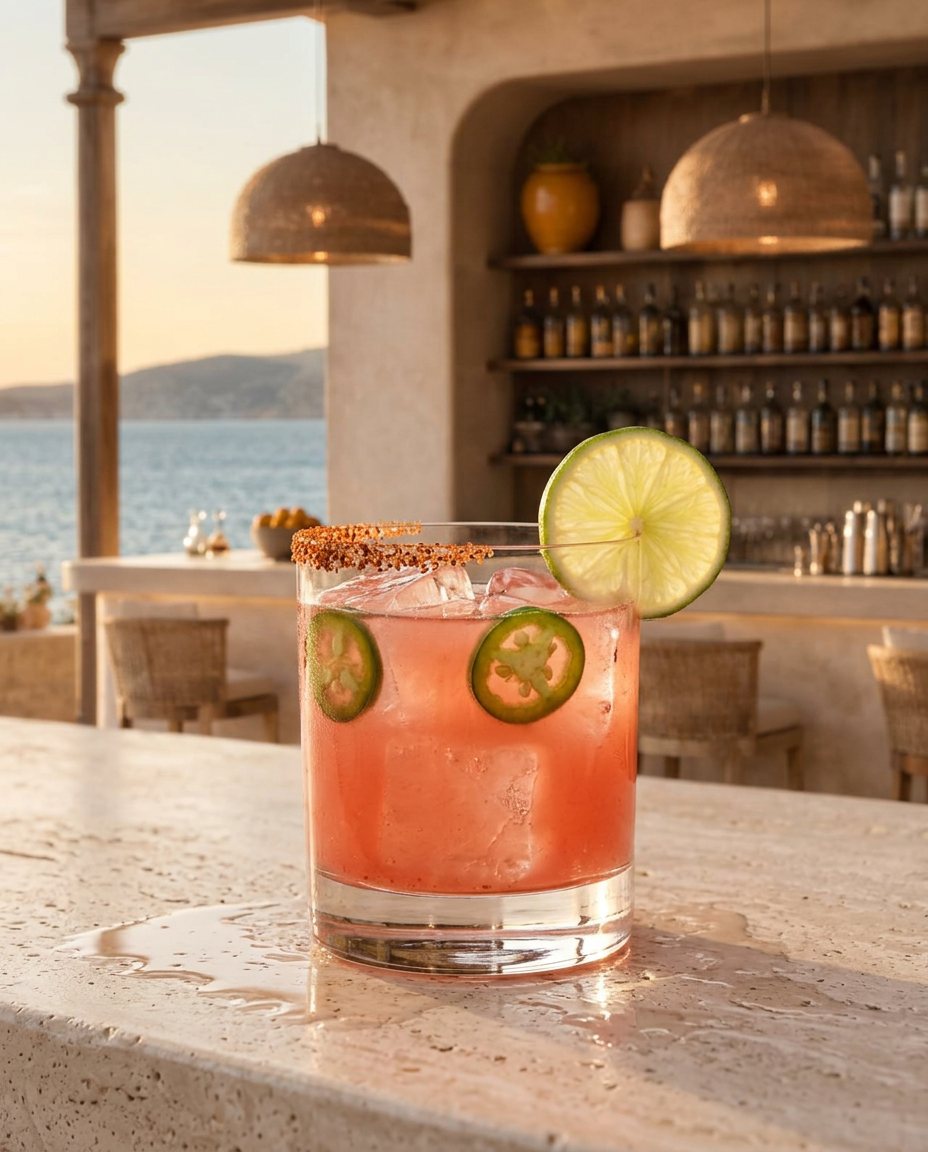 Spicy Watermelon Margarita cocktail